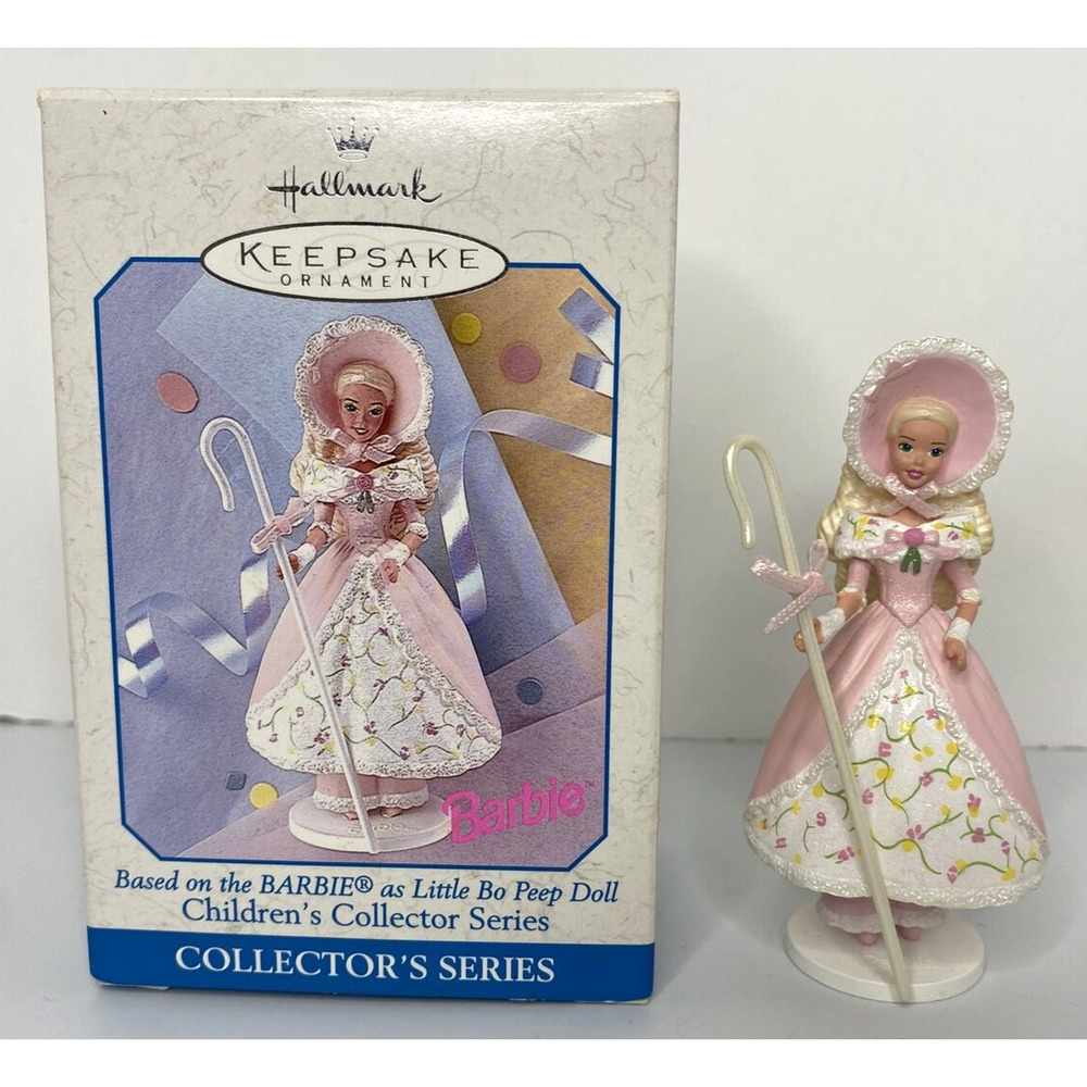 1998 Hallmark Keepsake Ornament Barbie‎ as Little Bo Peep Doll SKU U122